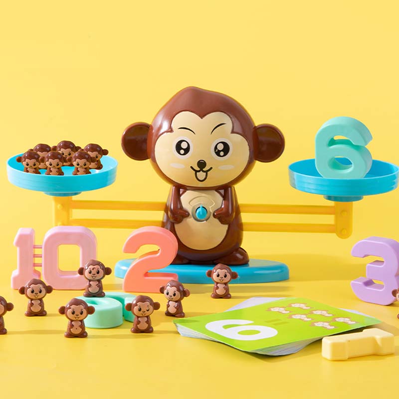 🐸Dětská sada hraček s kreslenými zvířátky a váhami