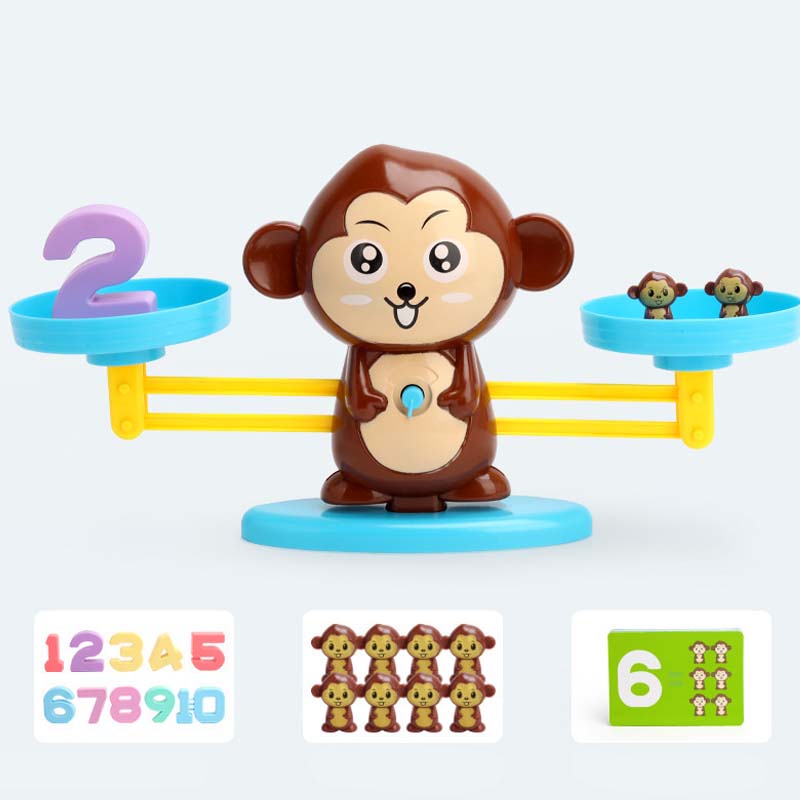 🐸Dětská sada hraček s kreslenými zvířátky a váhami