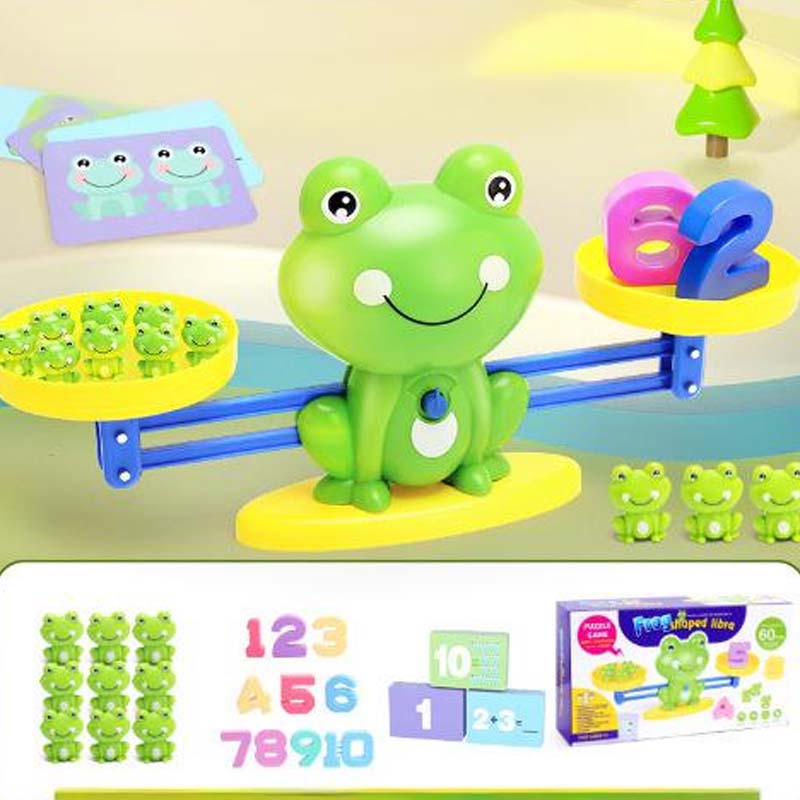 🐸Dětská sada hraček s kreslenými zvířátky a váhami