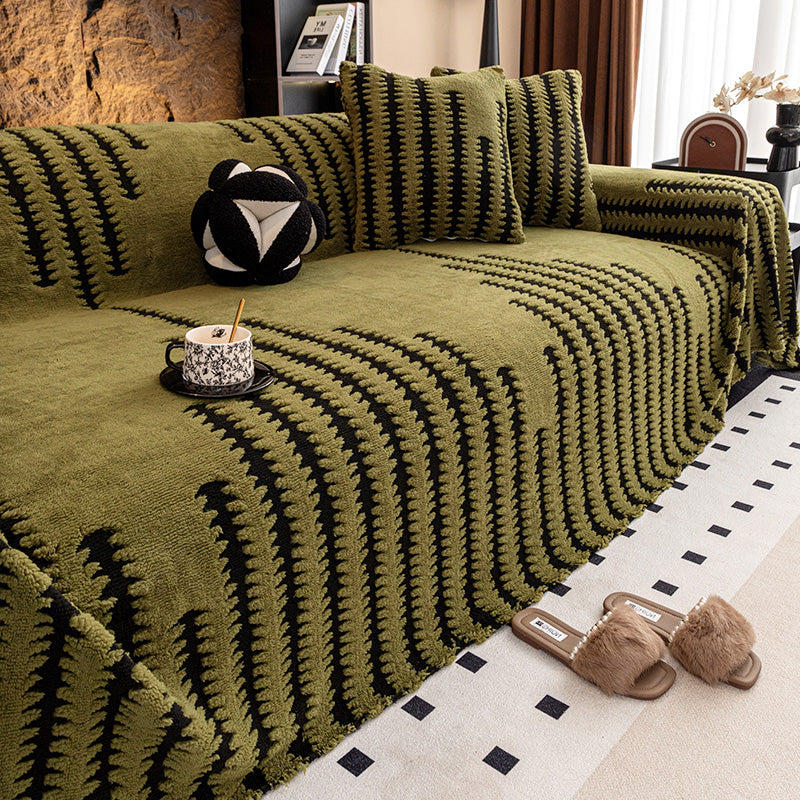 Měkký, protiskluzový plyšový potah na pohovku