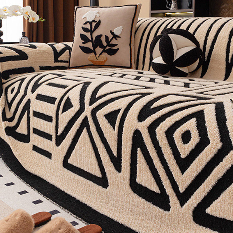 Měkký, protiskluzový plyšový potah na pohovku