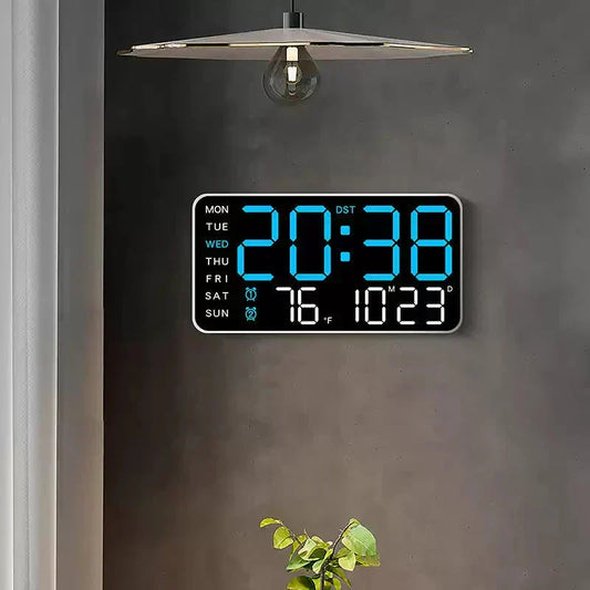 🔥🕘 Velké digitální nástěnné hodiny s LED diodami 🏡