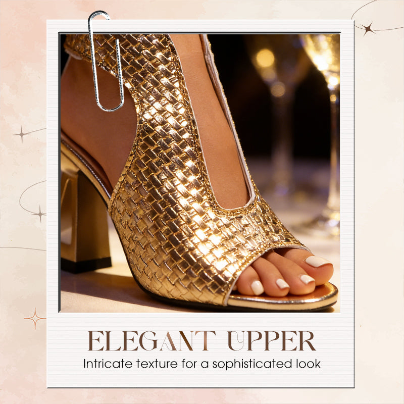 ✨ Elegantní dámské sandály na podpatku s otevřenou špičkou – Vysoká postava, pohodlná chůze | Letní městský styl👡🏖️👠