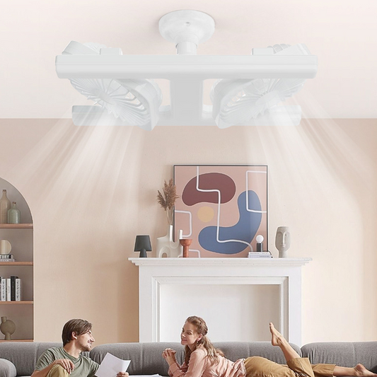 Moderní 2v1 LED stropní lampa s ventilátorem - s dálkovým ovládáním ❄️💡🌀🏠