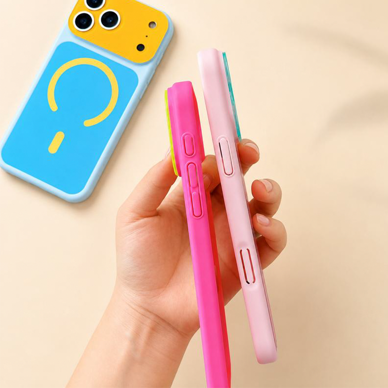 Vyjádřete svůj styl výraznými barvami – kontrastní magnetické pouzdro na telefon s dynamickým designem. Na dobírku! 🌈
