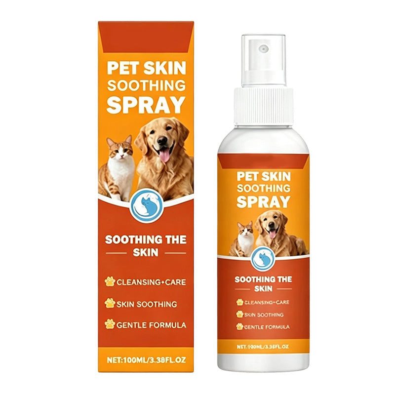 🐾 Pet Skin nyugtató spray – Kíméletes viszketéscsillapítás és hidratáló ápolás kutyáknak és macskáknak
