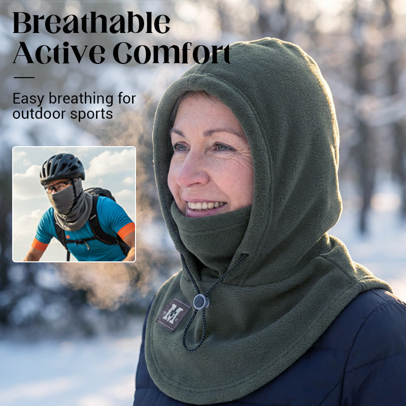 ⛷️❄️ Termoizolační balaklava s obličejovou maskou a stáhnutelným průvlakem – huba, krk i uši v teple, 4 barvy