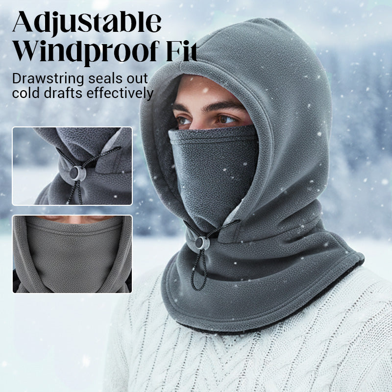 ⛷️❄️ Termoizolační balaklava s obličejovou maskou a stáhnutelným průvlakem – huba, krk i uši v teple, 4 barvy
