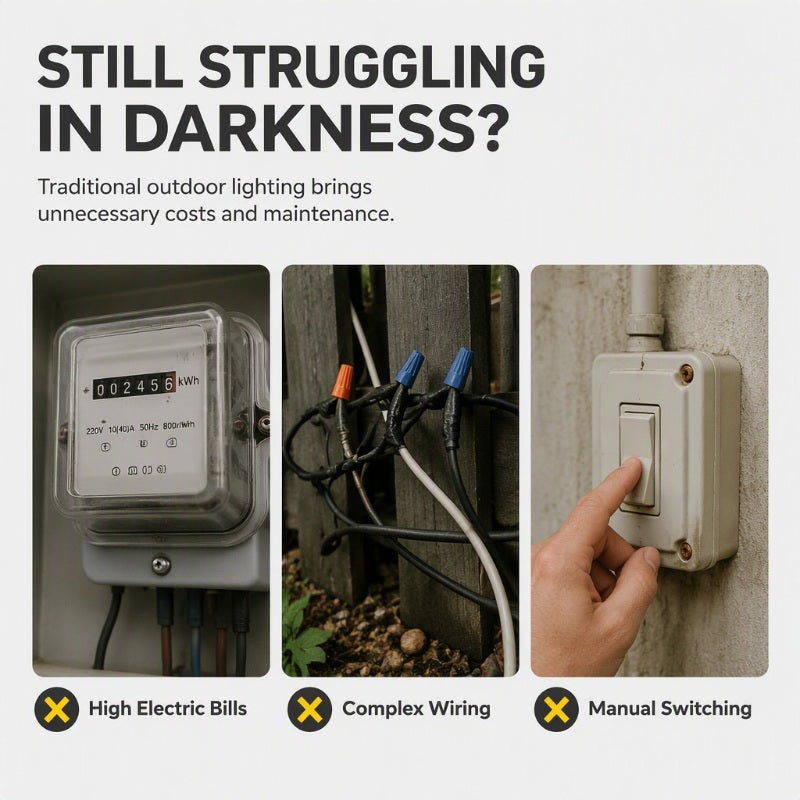 ☀️💡 Osvětlete okapy, ploty a zahradní zídky – solární venkovní LED světla, bez nutnosti připojení k elektrické síti 🏡✨