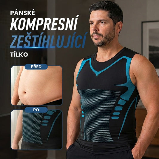 🔥💪 Časová promo sleva 50%! Pánský iontový tvarovací vesta, chladivá komprese ✨