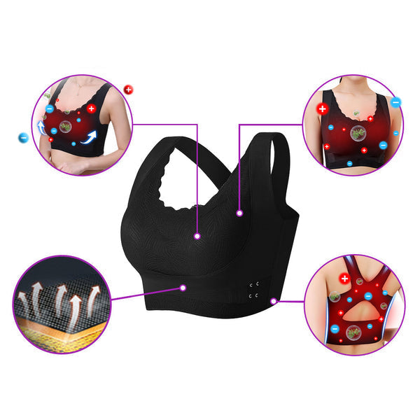 🔥Pohodlná krajková podprsenka s předním dílem a křížovou sponou na boku🔥