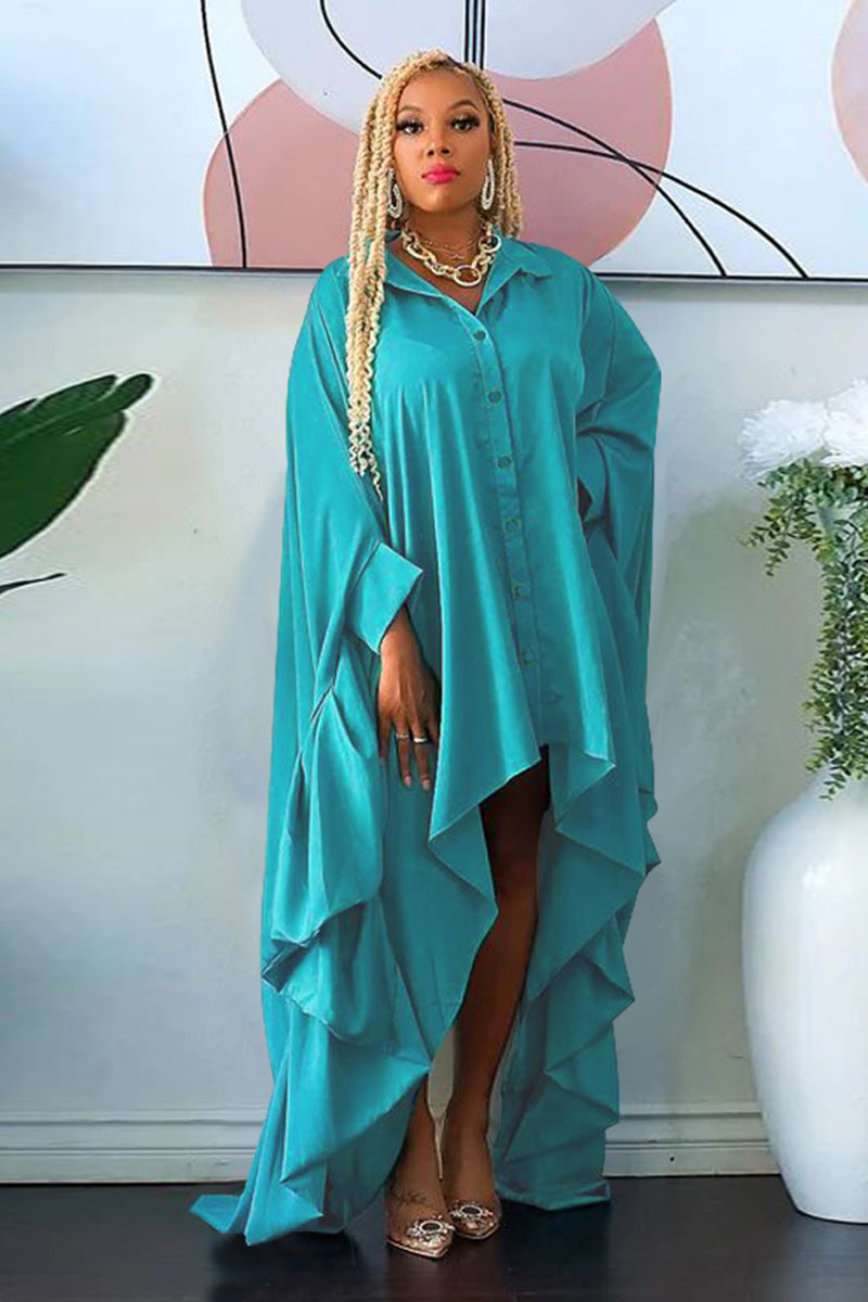 Dámské šaty Dolman s nepravidelným rukávem