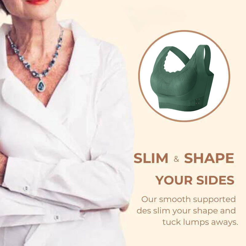 🔥Pohodlná krajková podprsenka s předním dílem a křížovou sponou na boku🔥