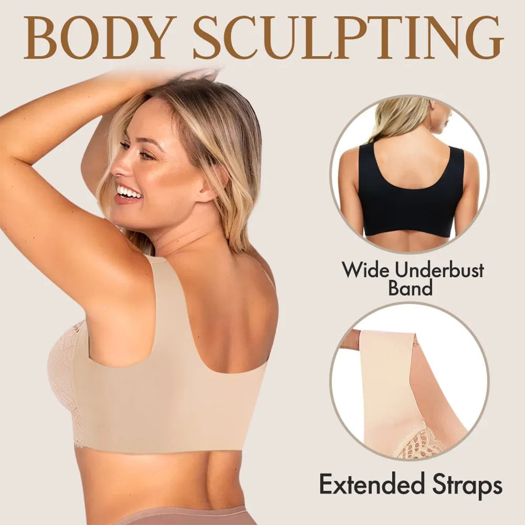 🔥Poslední den kupte 1 a získejte 3🔥 - Krajková podprsenka Plus Size pro dokonalé zvednutí a podporu (3 ks).