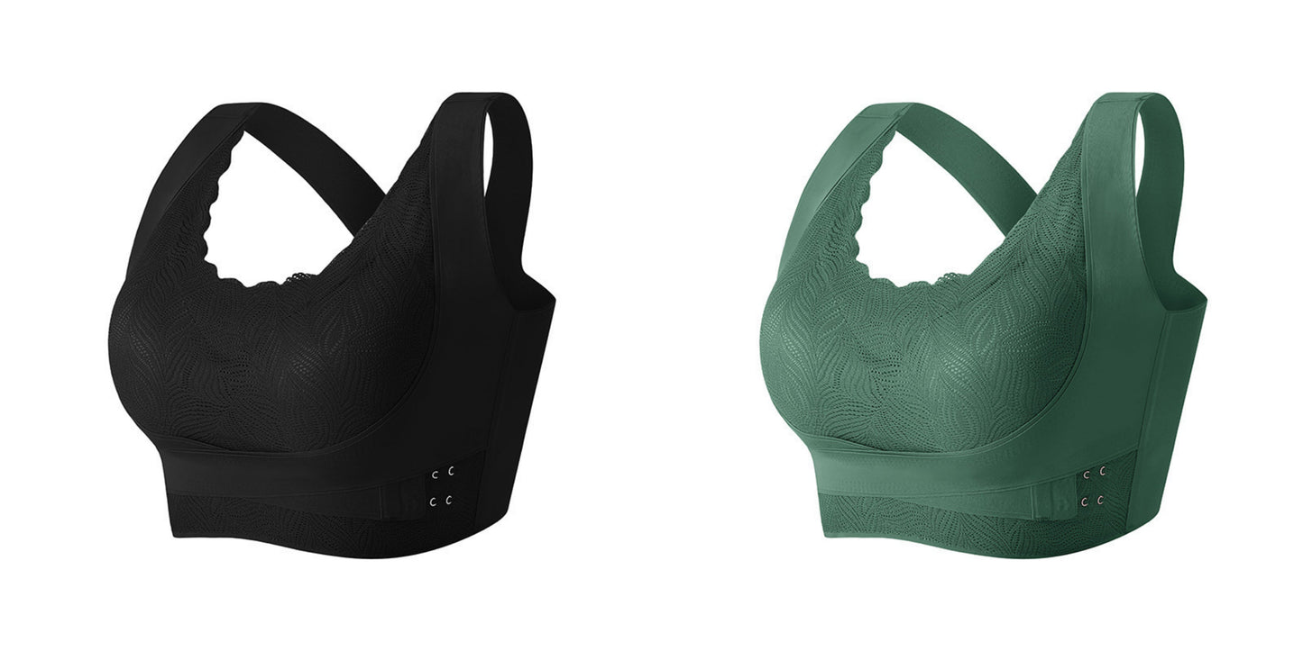 🔥Pohodlná krajková podprsenka s předním dílem a křížovou sponou na boku🔥