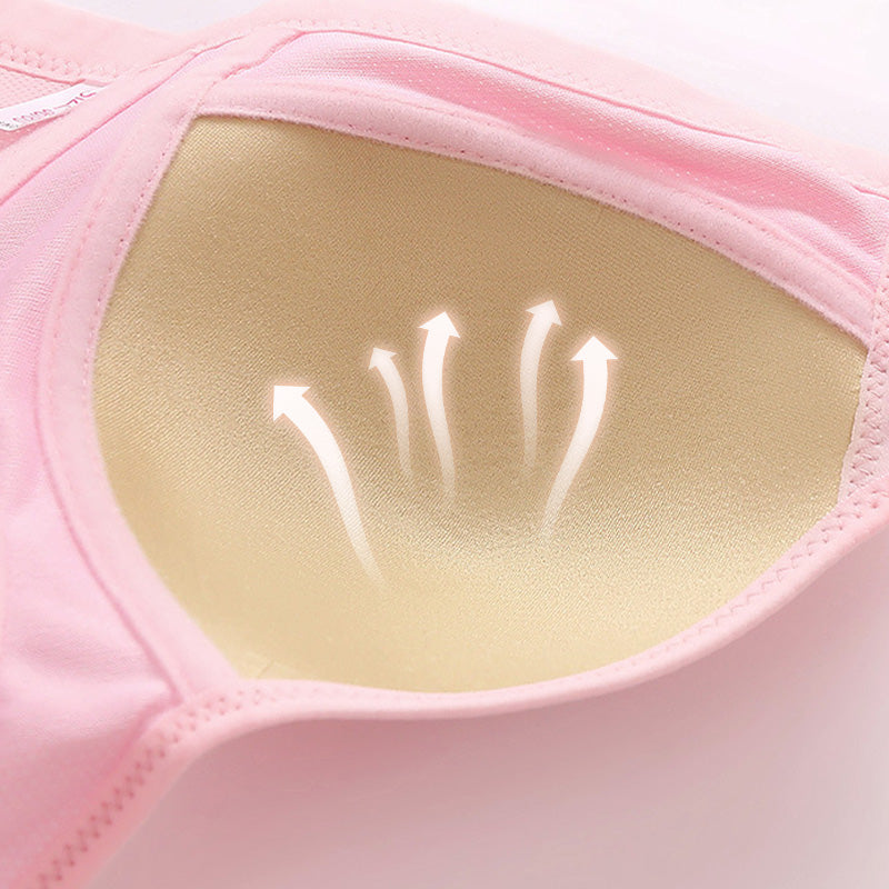 🎁2024 Bavlněná podprsenka s předním zapínáním, prodyšná, šetrná k pokožce 【1+1 Zdarma】